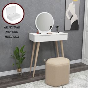 Arnetti Siena Beyaz Makyaj Masası