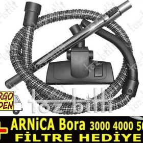 Arnica Bora 3000 4000 5000 Süpürge Çelik Telli Hortumu Turbo Orjinal Emici Başlık Teleskopik Boru
