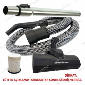 Arnica Bora 4000 5000 Süpürge Çelik Telli Hortumu Turbo Orjinal Emici Başlık Teleskopik Boru
