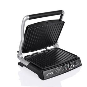 Arnıca GH26251 Diamond Granit Izgaralı Siyah Tost Makinesi