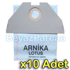 Arnica Lotus Süpürge Kağıt 10 Adet Toz Torbası