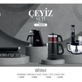 Arnica ST90010 Siyah 4'lü Çeyiz Seti