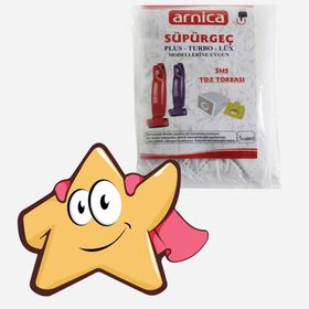 Arnica Süpürgeç Plus-Turbo-Lüx Elektrikli Süpürge Toz Torbası