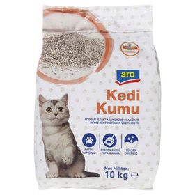 Aro 10 kg İnce Taneli Beyaz Kokulu Kedi Kumu