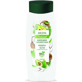 Aroma Natural 400 ml %95 Bitkisel Avokado Hindistan Cevizi Sütü İnce ve Zayıf Saçlar İçin Şampuan