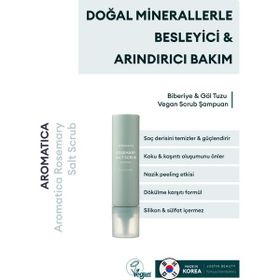 Aromatica 300 gr Rosemary Salt Scrub Shampoo Biberiye Göl Tuzu Vegan Scrub Şampuan