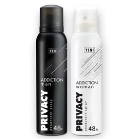 Aromel Privacy 150 ml Erkek Deodorant + Privacy 150 ml Kadın Deodorant Set
