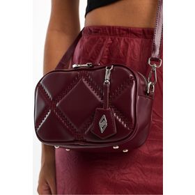 Aron Atelier Cube Bordo Kadın Omuz Çantası