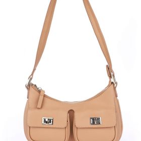 Aron Atelier Ema 7001-Nude Krem Kadın Omuz Çantası