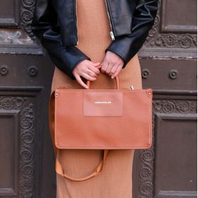 Aron Atelier Tracy 7004-Taba Kahverengi Kadın El Çantası