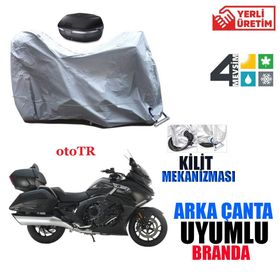 Arora AR 50-20 Today Siyah Arka Çanta Uyumsuz Ultra Kalın Su Geçirmez Motor Brandası