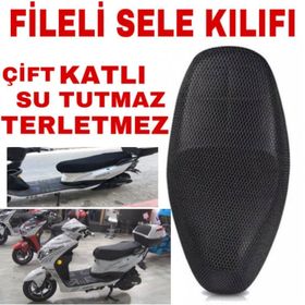 Arora Kaplan Elektrikli Bisiklet Sele Çift Kat File Koltuk Kılıf