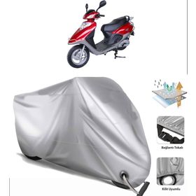 Arora Vesta 50 Siyah Arka Çanta Uyumsuz Ultra Kalın Su Geçirmez Motor Brandası