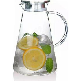 Arow 1600 ml Gusto Metal Kapaklı Cam Sürahi