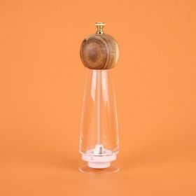 Arow 24 cm Kahverengi Şeffaf Akrilik Tuz Karabiber Öğütücü