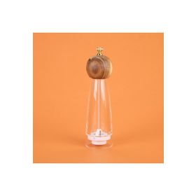 Arow 24 cm Kahverengi Şeffaf Akrilik Tuz Karabiber Öğütücü