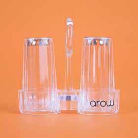 Arow 7 cm Şeffaf Akrilik Tuzluk Seti