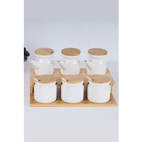 Arow TR-3099 Liza Bambu Porselen Yağlık ve Baharatlık