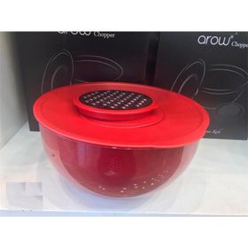 Arow TR-3633 Chopper Rendeli Akrilik 4.6 lt 25 cm Kırmızı Akıllı Karıştırma ve Saklama Kabı