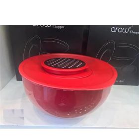 Arow TR-3633 Chopper Rendeli Akrilik 4.6 lt 25 cm Kırmızı Akıllı Karıştırma ve Saklama Kabı