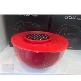 Arow TR-3633 Chopper Rendeli Akrilik 4.6 lt 25 cm Kırmızı Akıllı Karıştırma ve Saklama Kabı