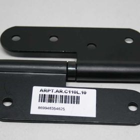 Arpat Pomel 10 cm Çelik İnce Göbek Sol Siyah Menteşe