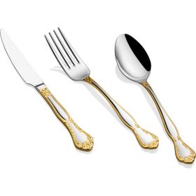 Arsel Dafne Gold 30 Parça 6 Kişilik Çatal Kaşık Takımı