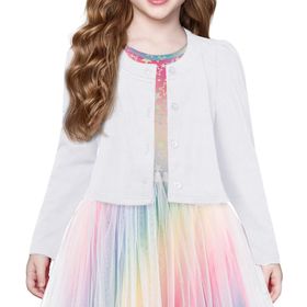 Arshiner Beyaz Puf Kollu Kız Çocuk Bolero