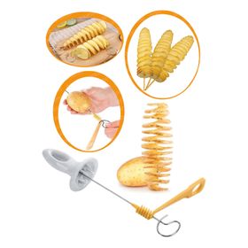 Arsimo Çubukta Patates Cips Yapma Spiral Patates Dilimleyici Aparat