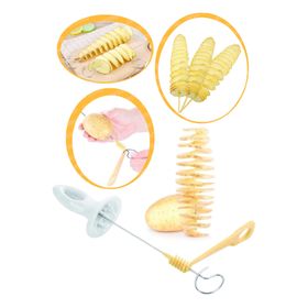Arsimo Çubukta Patates Cips Yapma Spiral Patates Dilimleyici Aparat