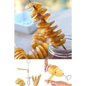 Arsimo Çubukta Patates Cips Yapma Spiral Patates Dilimleyici Aparat