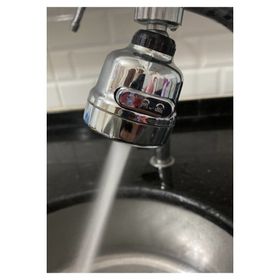 Arsimo Krom 3 Fonksiyonlu Mutfak Lavabo Başlığı 360 Derece Döner Musluk Ucu