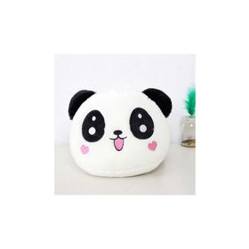Arsimo Panda Figürlü Kalp Yanaklı Sevimli Peluş Yastık Minnoş Yavru Panda Tasarımlı Dekoratif Yastık