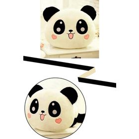 Arsimo Panda Figürlü Kalp Yanaklı Sevimli Peluş Yastık Minnoş Yavru Panda Tasarımlı Dekoratif Yastık