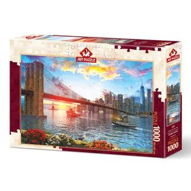 Art 1000 Parça New York'ta Günbatımı Puzzle