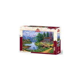 Art 1500 Parça Göl Köy Puzzle