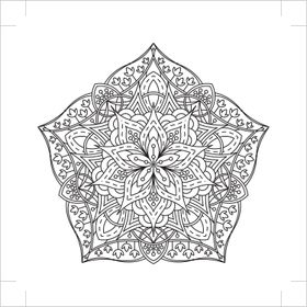 Art 40x40 cm Mandala Desen 3 Tuval