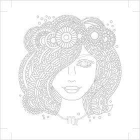 Art 40x40 cm Mandala Kız Tuval