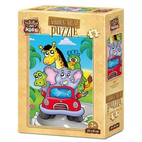 Art 5850 Kids Kaptan Fil 16 Parça Ahşap Puzzle