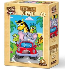 Art 5850 Kids Kaptan Fil 16 Parça Ahşap Puzzle