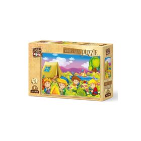 Art 5872 Kids Meraklı Kampçılar 25 Parça Ahşap Puzzle