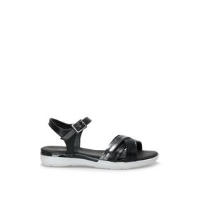 Art Bella CS22061 2FX Siyah Düz Kadın Sandalet