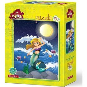 Art Çocuk Ayışında Denizkızı 50 Parça Puzzle