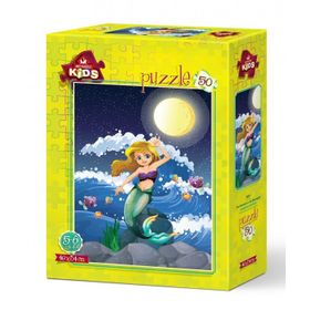 Art Çocuk Ayışında Denizkızı 50 Parça Puzzle