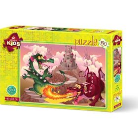 Art Çocuk Ejderhalar 50 Parça Puzzle