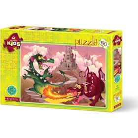Art Çocuk Ejderhalar 50 Parça Puzzle