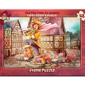 Art Çocuk Puzzle 48 Parça Fareli Köyün Kavalcısı