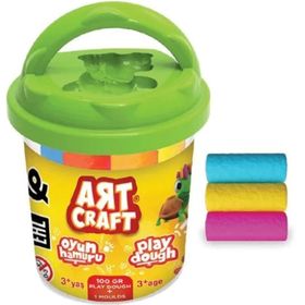 Art Craft 03491 Küçük Kova 5 Renk Oyun Hamuru