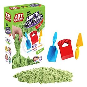 Art Craft 03692 Aksesuarlı Yeşil 1 kg Kinetik Oyun Kumu