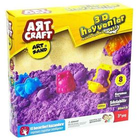 Art Craft 3D Hayvanlar 500 GR Kinetik Kum Seti